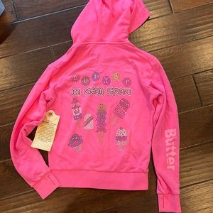 Pink Youth medium ice cream hoodie